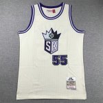 NBA 55 Williams Sacramento Kings Maillot crème brodé